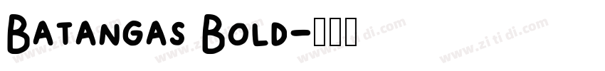 Batangas Bold字体转换